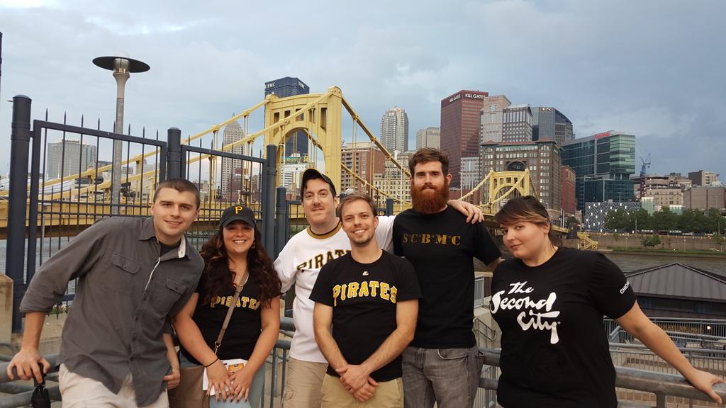 DreamFeeny's tweet photo. The Feenys cheer on the pirates! #bucyeah #pirates http://t.co/QsiC3M75au