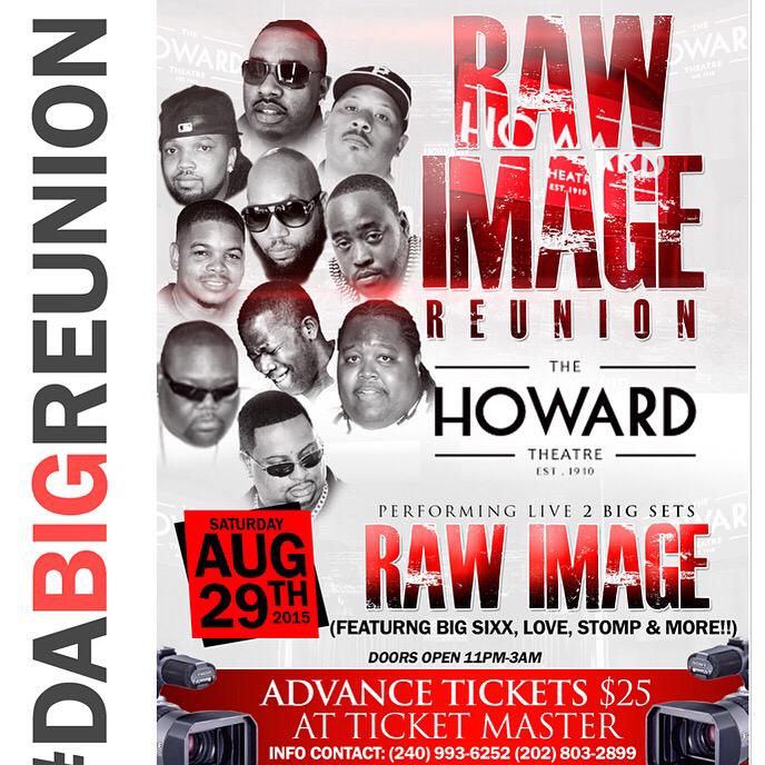 bigvicpromote's tweet photo. **RAW IMAGE REUNION
SAT AUG 29th 
Doors Open 11pm-3am  
featuring
**RAW IMAGE
(Band Back 1BIG Nite‼️)
@HOWARD THEATRE http://t.co/pcSGSfIAPW