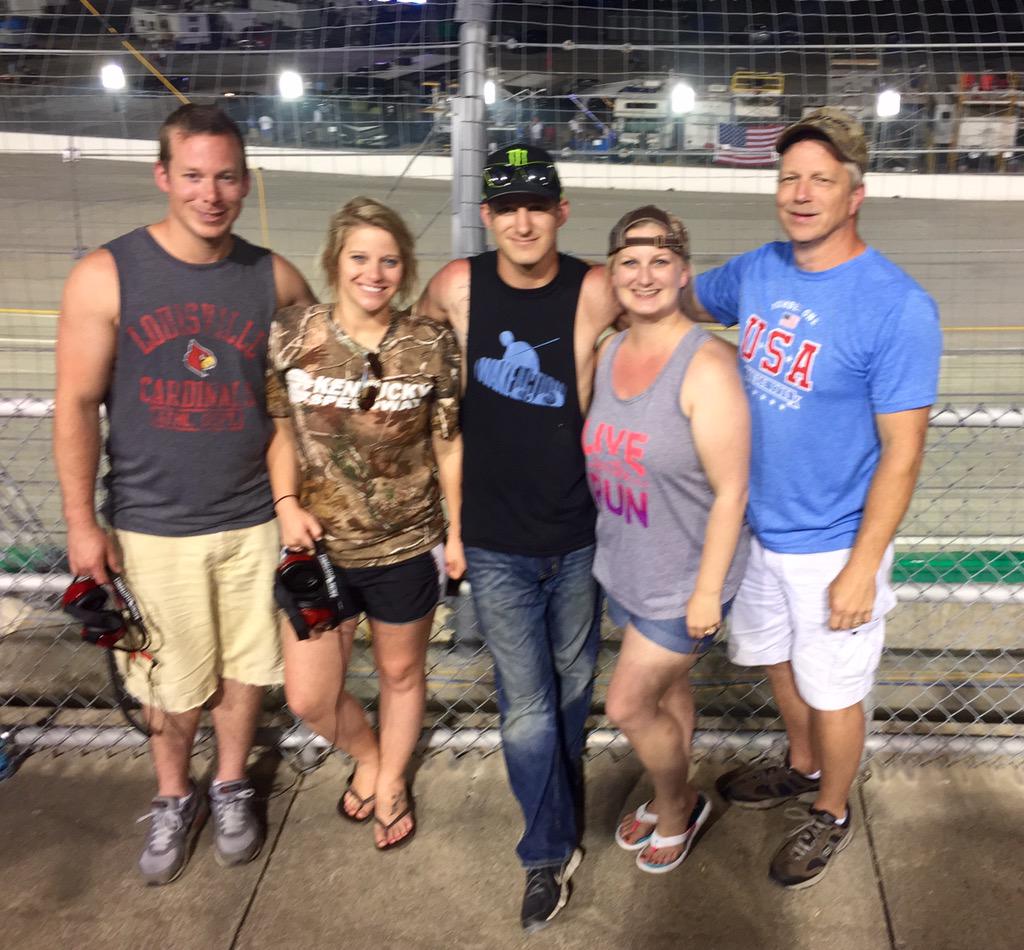 BritAlumbaugh's tweet photo. Fantastic day! Awesome racing! Priceless memories! @KySpeedway http://t.co/VOIK0fjThQ