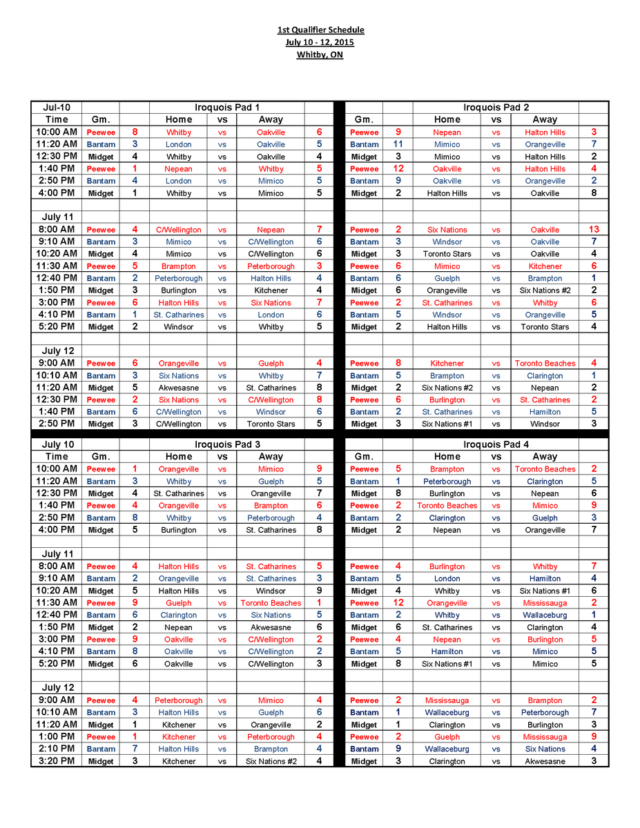 ontario lacrosse on twitter 2015 ola qualifiers 1st weekend