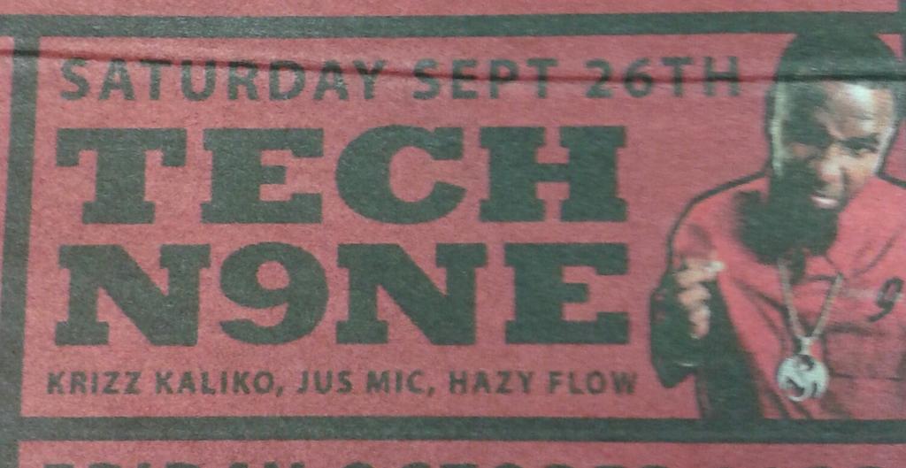 HazyFlow's tweet photo. Catch me in @Cleveland_Scene in the ads for the Tech N9ne show at The Odeon in September! Tix on sale now! http://t.co/vzB67AKj0M