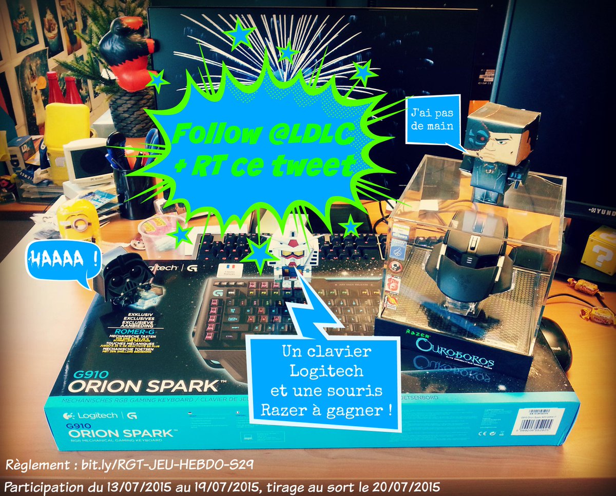 LDLC's tweet image. [JEU HEBDO] 🌠 Un clavier Logitech et une souris Razer à gagner cette semaine ! bit.ly/LDLCHEBDOS29