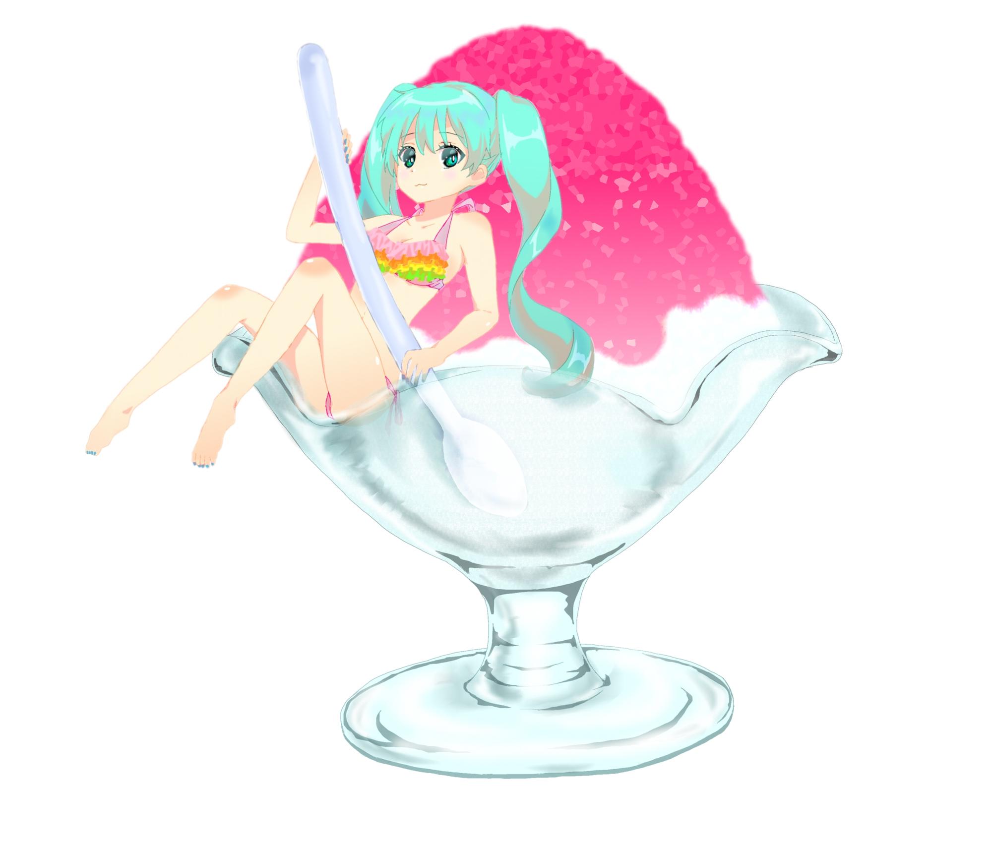 Piapro ピアプロ ちこれーとさんのかき氷にinしたミクさん 可愛い水着を着たミクさんと美味しそうなかき氷 涼しげ なイラストですねv W O Http T Co Kbuiq9uynk Piapro 初音ミク Http T Co Ocaosksgim Twitter