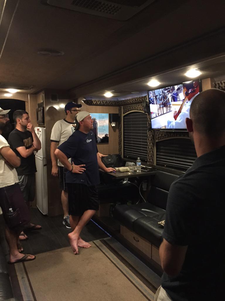 joshabbottband's tweet photo. What do we do on an off night? Watch @punchbrothers videos #HereAndHeaven #GoatRodeoSessions http://t.co/cKeuv26aWk