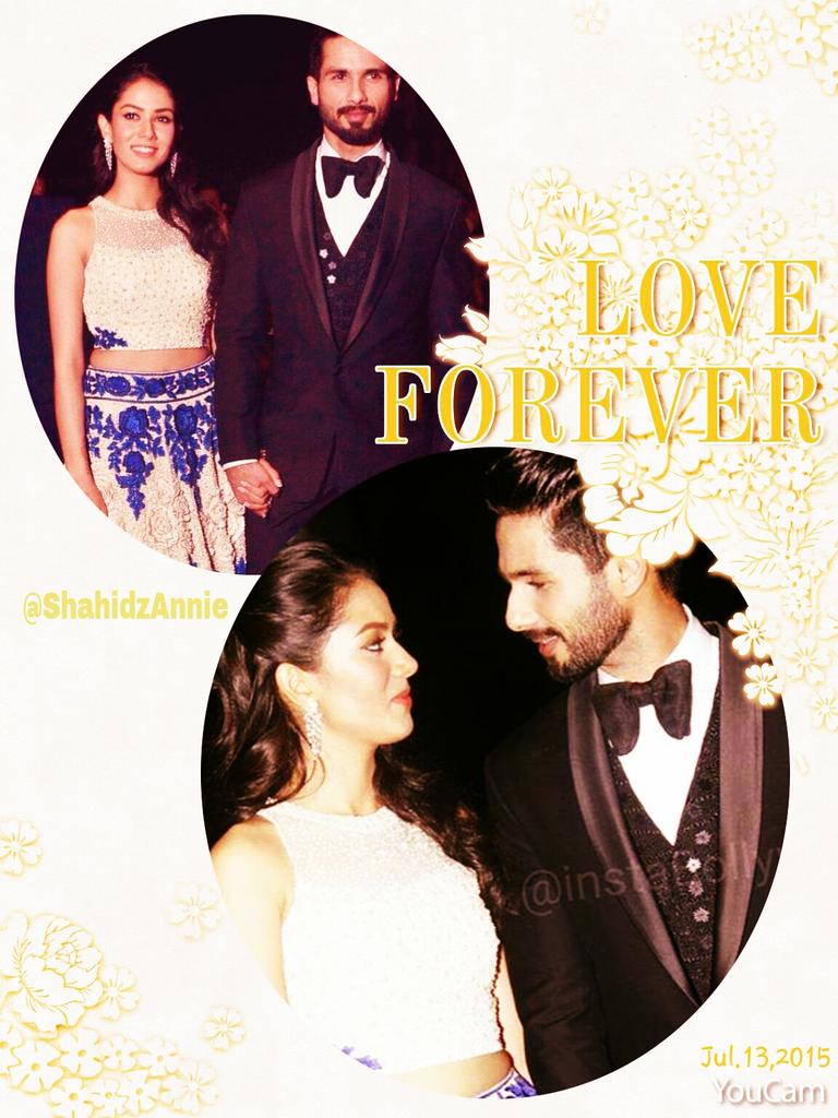WithhLoveAnnie's tweet image. The Most Stunning Couple in d World. Absolute Fairy Tale Romance #ShahidMiraReception   @shahidkapoor @SagarJadav