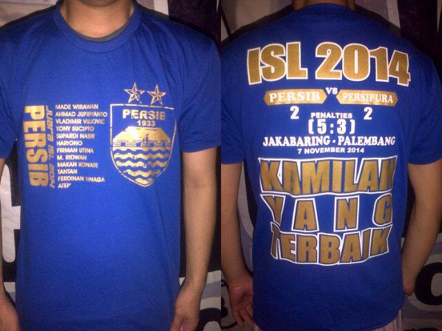 1337Football_st's tweet photo. Sisa 2pcs lgi nih size L,,,champion ISL 2014 persib...Kamilah yg Terbaik :) ,,, hrga 50rb :) http://t.co/zu40uGCs5h