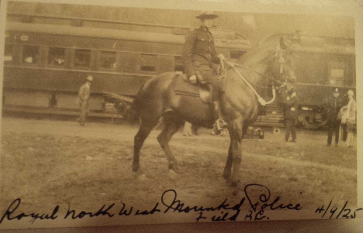 Found a pic taken by my grandpa: member of "Royal North West Mounted Police" BC 1925 Destiny?!  Cc @RCMP_HC <a href="/RCMPONT/">RCMP in Ontario</a>