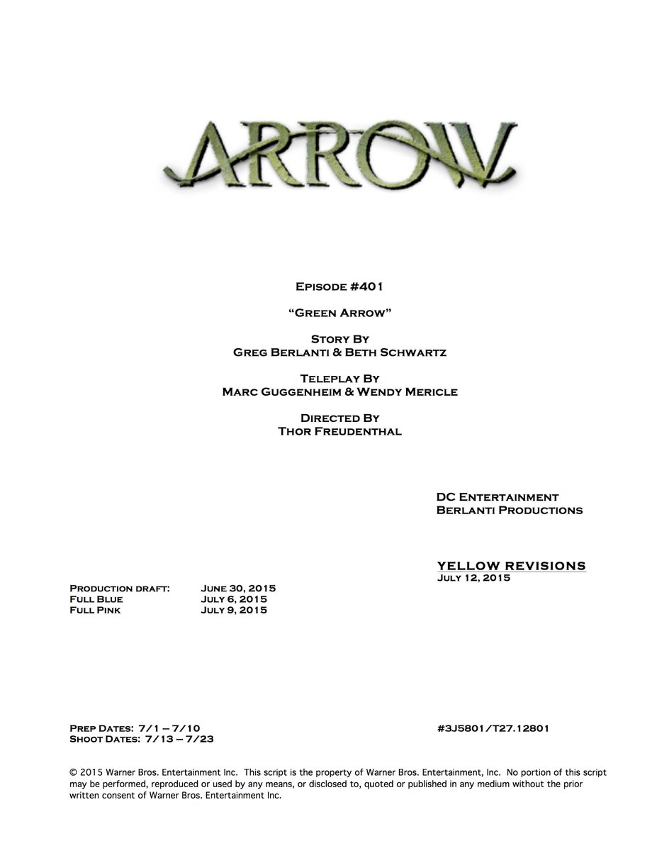 Arrow: Season 4 Appears to Usher in Green Arrow CJxT2R7UsAAOZGT