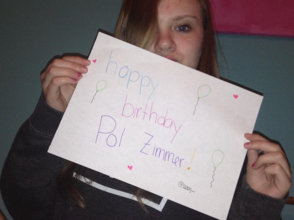 HAPPY BIRTHDAY PAUL ZIMMER :) 