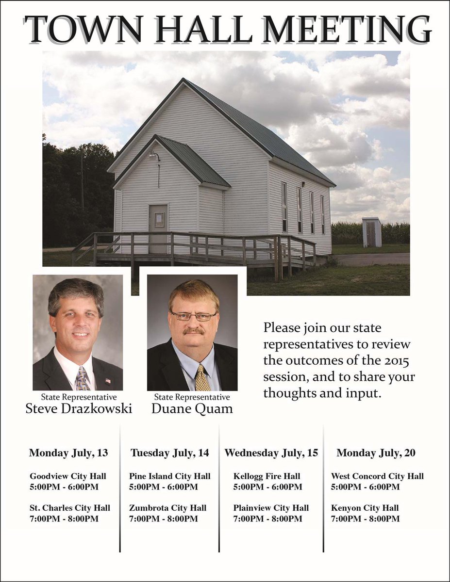DMashak's tweet photo. #MN State Reps #Drazkowski& #Quam announce 8 Townhalls July13-20,2015;Ask what they're doing re Judicial #Corruption http://t.co/zwYKhWfyLY