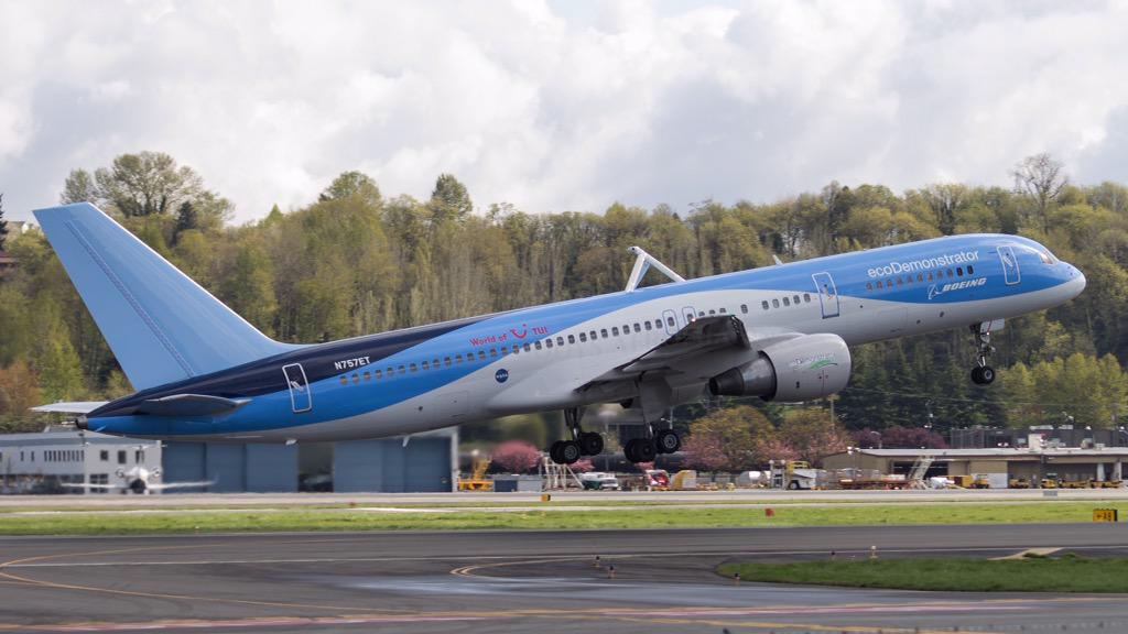 Boeing's 757 ecoDemonstrator was sent on its final flight Friday