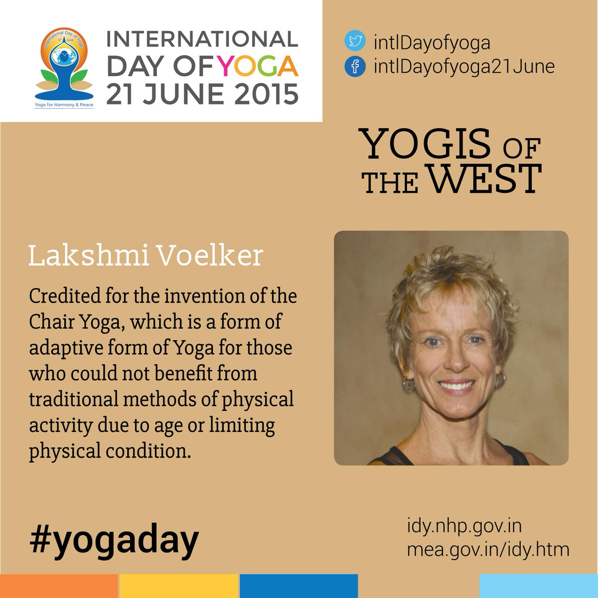 RT @IntlDayofYoga: A Yogi of the West #yoga @chairyoga #chairyoga #yogi