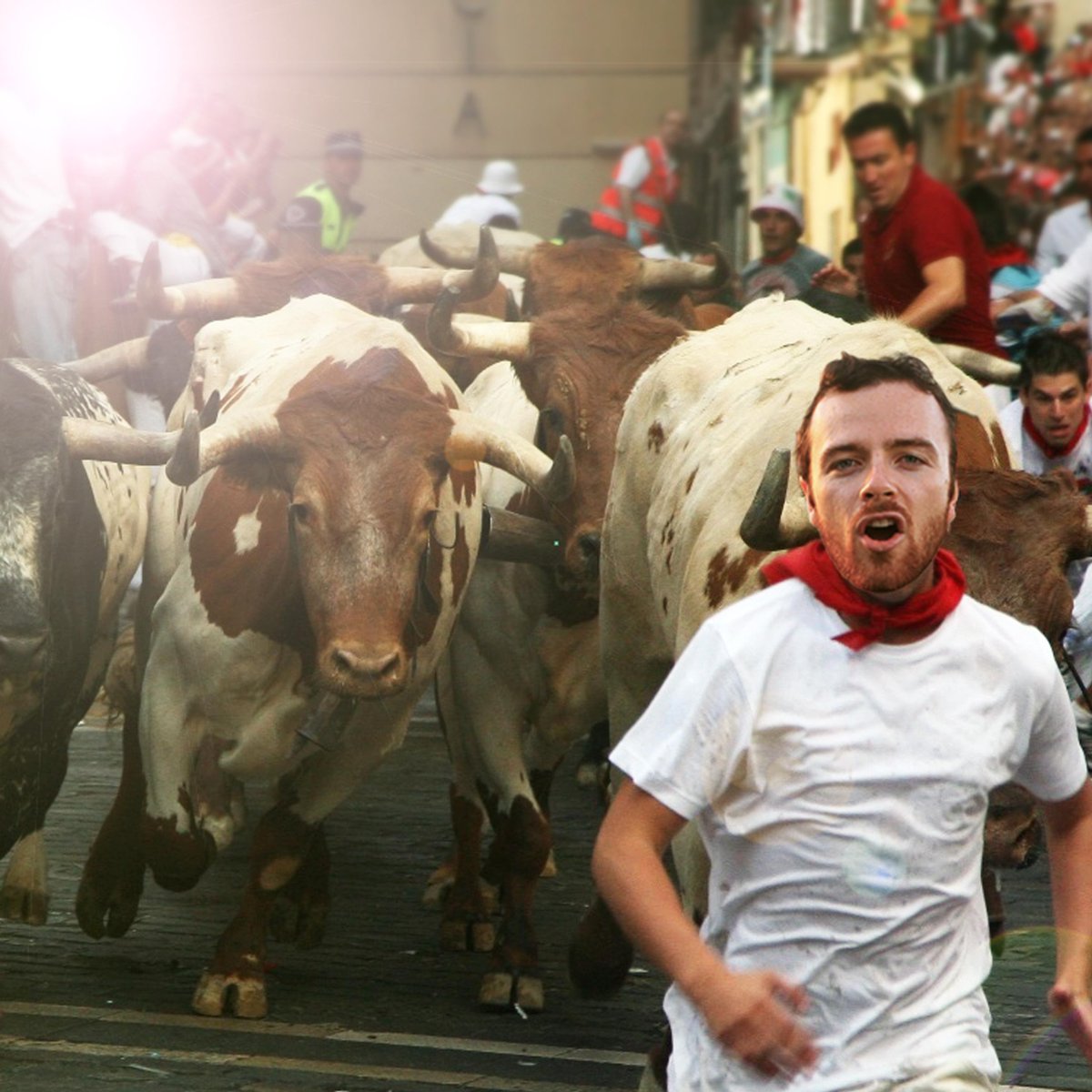 Update on Daniel's Europe trip: He's back in Spain. #NoBull #RunForestRun #RunningWithTheBulls2015