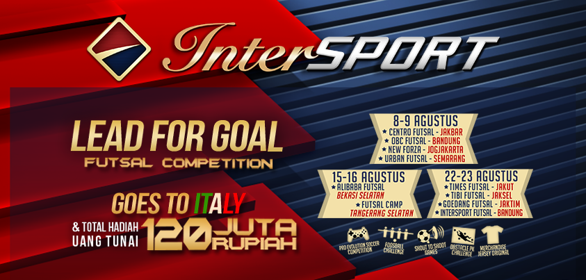 InterAuto__id's tweet photo. Daftar #LEADFORGOAL Futsal Competition! Berhadiah Goes To Italy &amp; Uang Tunai! Klik http://t.co/SFlDgxKHOk @InfoAAFI http://t.co/wBDTuQCiCZ