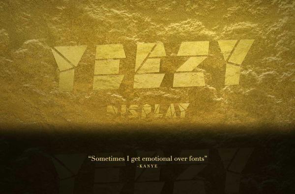 JOLTech's tweet photo. Great, Kanye Now Has His Own Font: Yeezy Display (designed by @finck) http://t.co/ePU7l9vdNz http://t.co/Rp1mqmGqnf