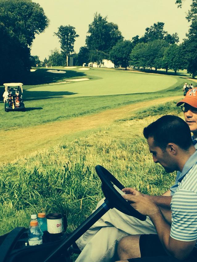 MikeGrossGRP's tweet photo. Butchering LCC today w some media, USGA folk. #LNPOpen http://t.co/BT6aASp35Q
