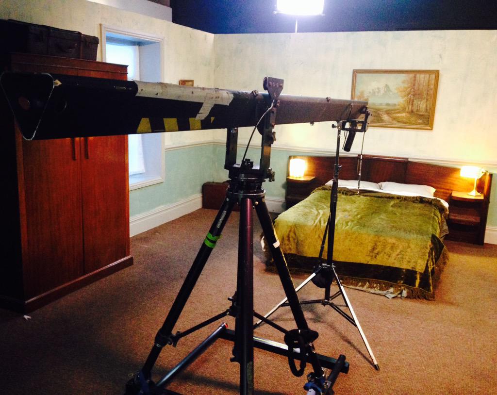 Morning #Manchester - It's our last day on set &amp; our boys have got some new toys to play with #cranecam #embita