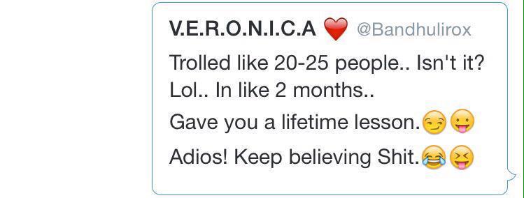 foolforyouu's tweet image. Remember @Bandhulirox 😅😅😅 #Fakester she lied about her looks, family and her age - glad she deactivated 👏