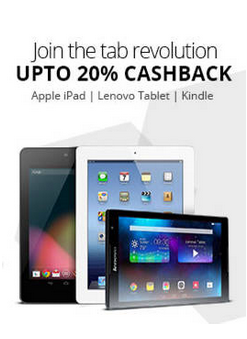 AvikaSimhapuri's tweet image. goo.gl/yDNJ9p #Paytm #TabletSale: Upto 20% Cashback + 2.1% #ExtraCashback