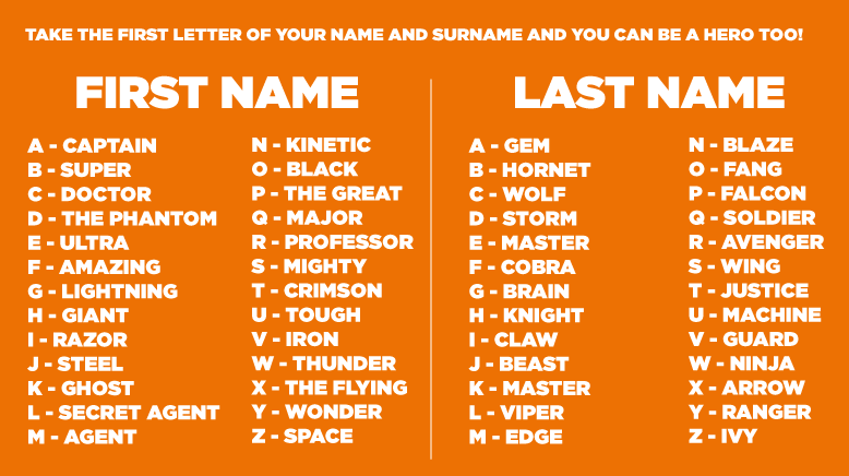 Macmerise's tweet photo. "Monday Mood-Lifter" post your replies to find out your very own #Superhero name !! #mondaymantra http://t.co/DP81EE9QcA