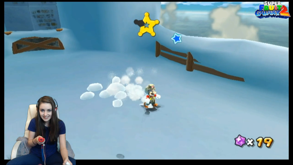 Twitch's tweet image. Explore the Universe with Mario, Luigi and @Loserfruit in her first ever playthrough of #SMG2! twitch.tv/loserfruit