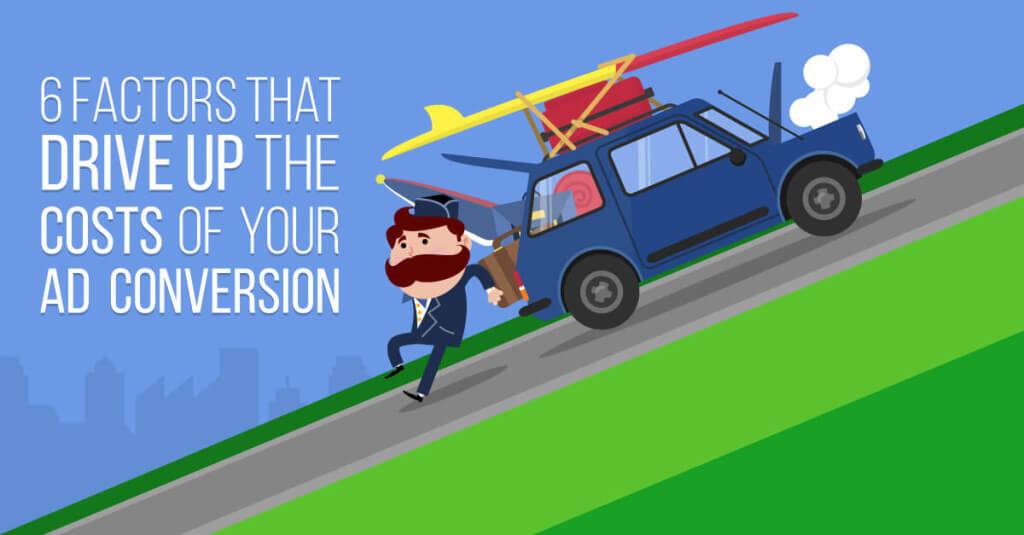 AdEspresso's tweet photo. 6 factors are driving up the cost of your #FBAds conversions. Can you guess what they are? http://t.co/coZ6F4EztR http://t.co/FKsNpy4Njs