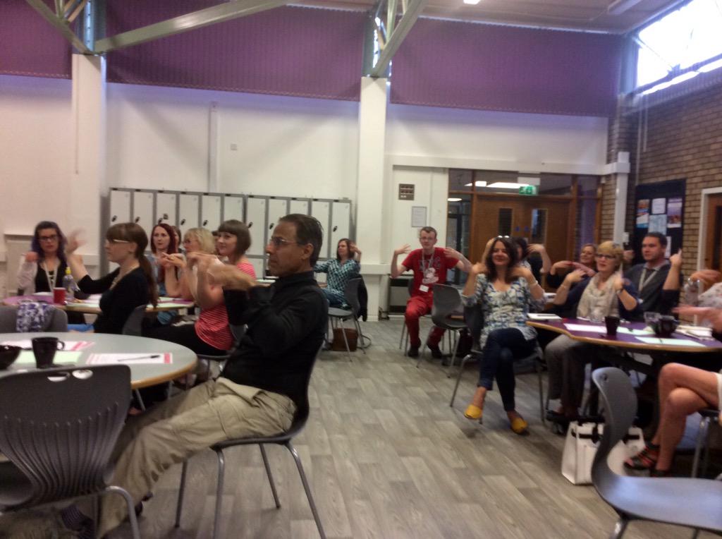 Delegates experiencing their senses at today's Sharing Knowledge conference with <a href="/autismgestalt/">Steve McGuinness</a> #AutismAwareness