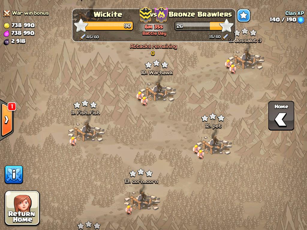 wickite's tweet image. Hard work pays off💪 @OneHiveClan @molt_CoC Two stars dont always win wars I guess😉😂 #perfectwar #100% #3stars