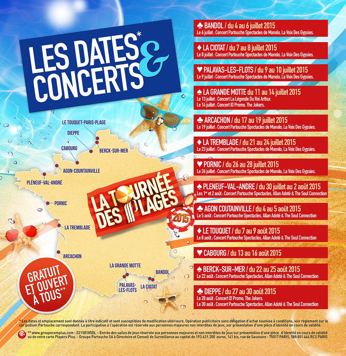 MisterFranceNA's tweet image. Dimanche @MisterFranceSO participera à @TourneePlagesFR @Partouche @CasinoArcachon avec @ChrisDutrey et ses dauphins