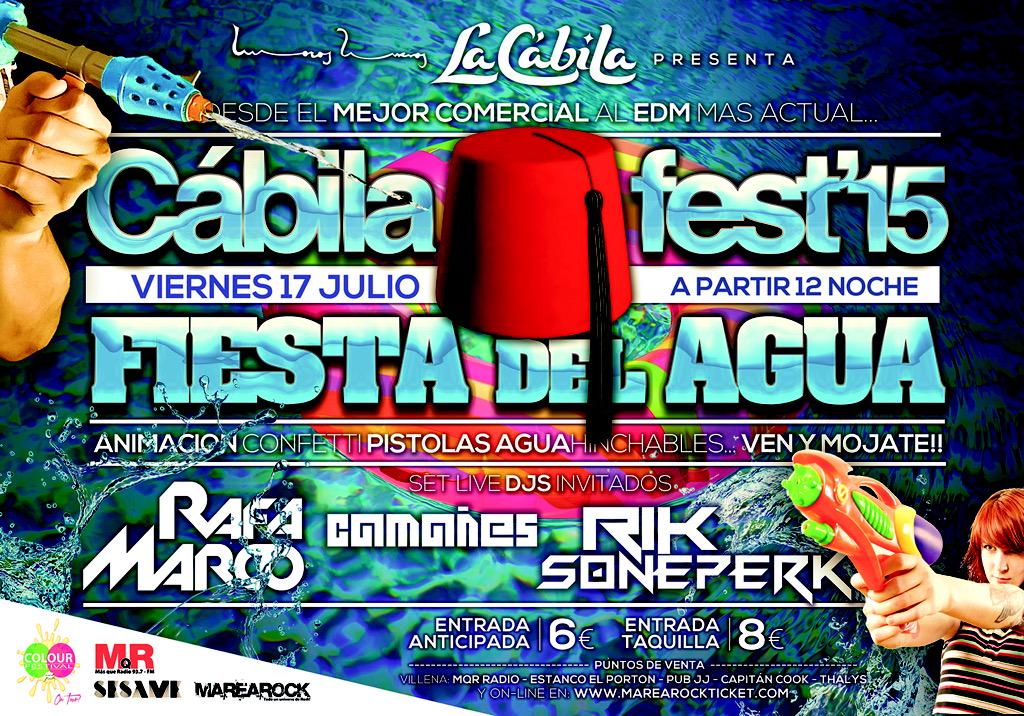 LACABILAVILLENA's tweet photo. Solo 5 días!! 
La vamos a liar!

#CabilaFest 
#LaFiestaDelAgua
Anticipada 6€ limit.

Cartel de LUJO!!

RTyGANA http://t.co/2A9LTXXUsC
