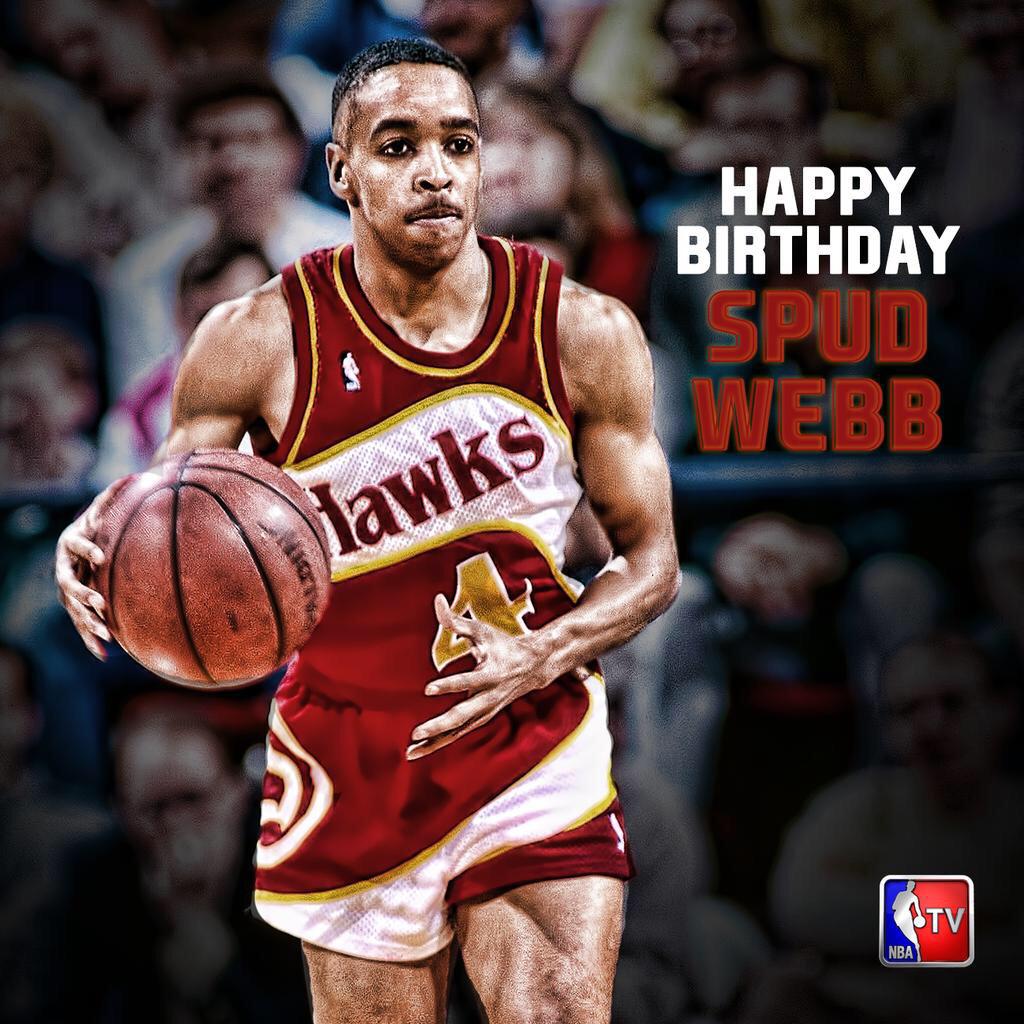 Join us in wishing former point guard Spud Webb a Happy Birthday! Photo via 