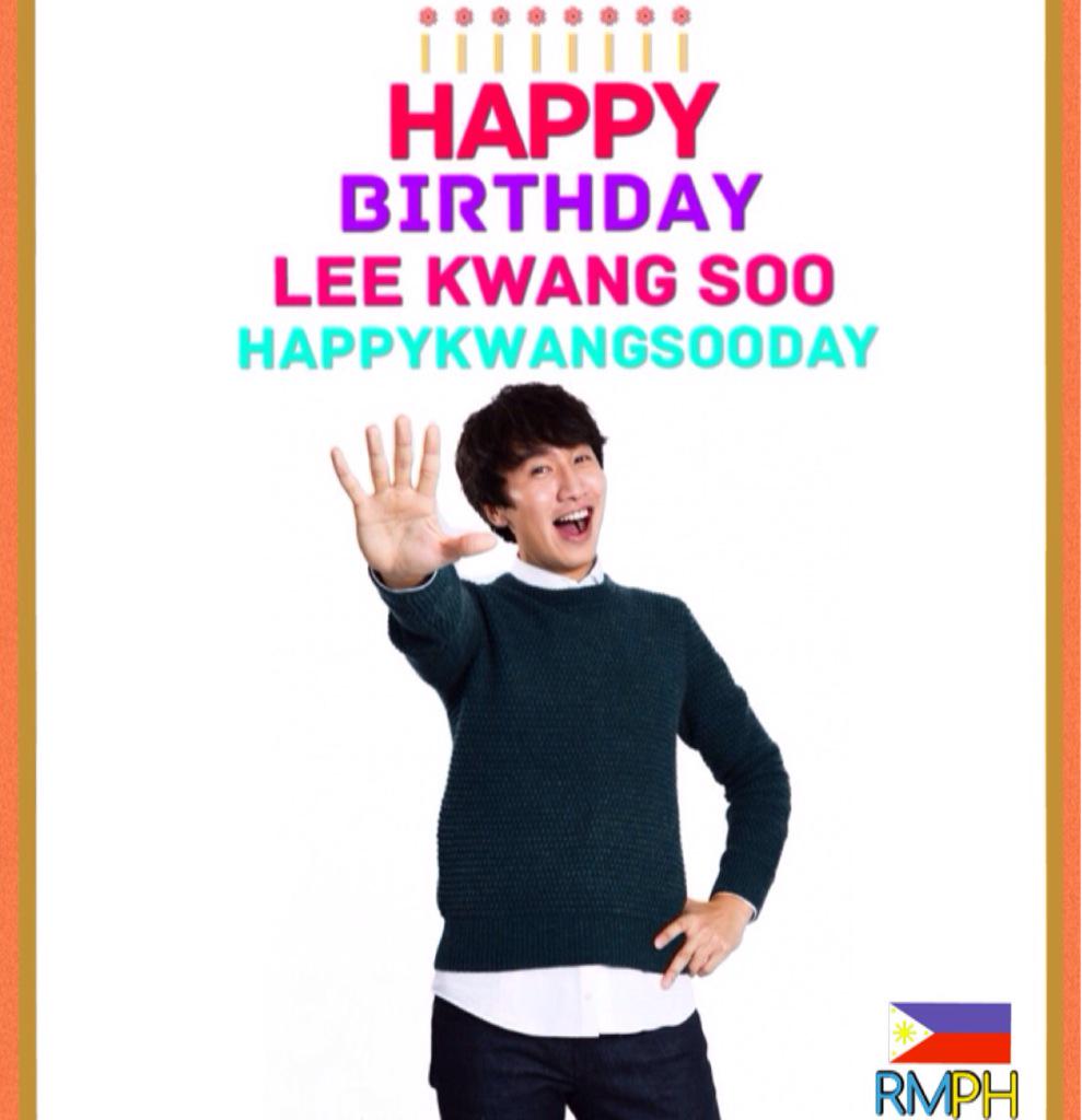 Happy Birthday to our one and only LEE KWANG SOO!!   