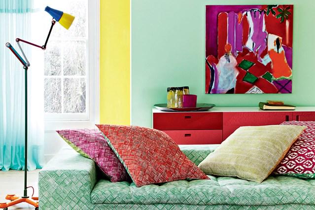 _houseandgarden's tweet photo. Red &amp; yellow &amp; pink &amp; green... We've got all the living room colours you can ever dream of: http://t.co/K6WEG65f2t http://t.co/oOuo8yHj7Z
