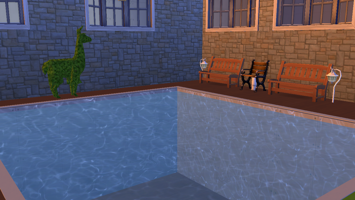 Bb_Sims1's tweet image. Une partie du jardin dévoilée ! #BBS1