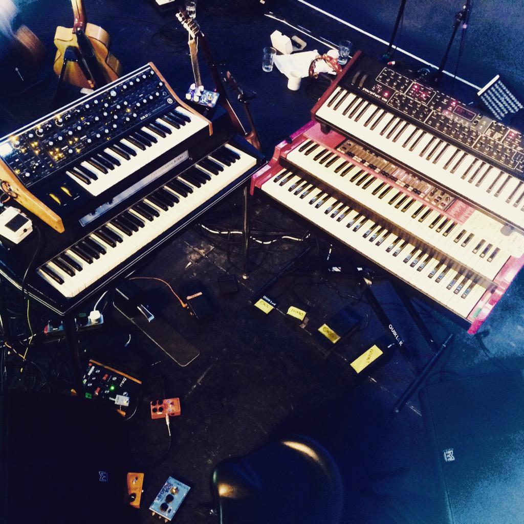 Production rehearsals with #nickmulvey ...feet and brain getting a major workout 🎹