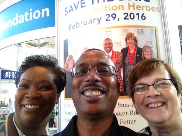 ChefRobRu's tweet photo. #ANC 2015 Janet Vanessa Robert representing #schoolnutritionfoundation http://t.co/B7X3PaCGkY