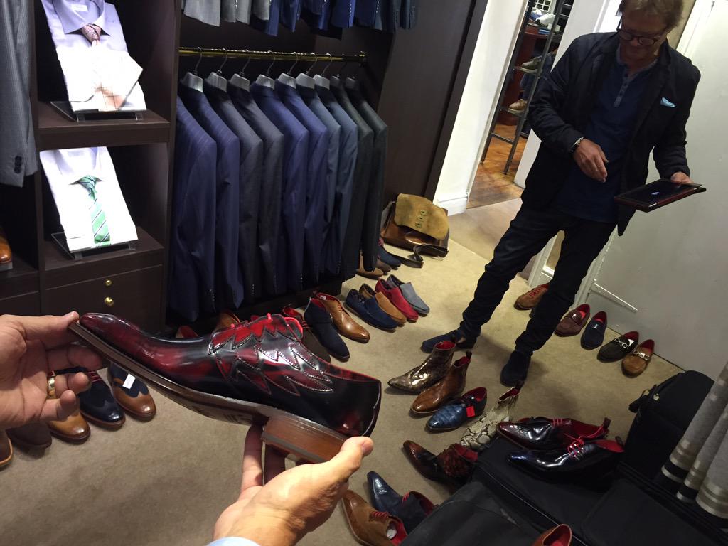 A quick #BTS of us buying #SS16 #JefferyWest last week for delivery later this year &amp; early 2016! #visitbawtry