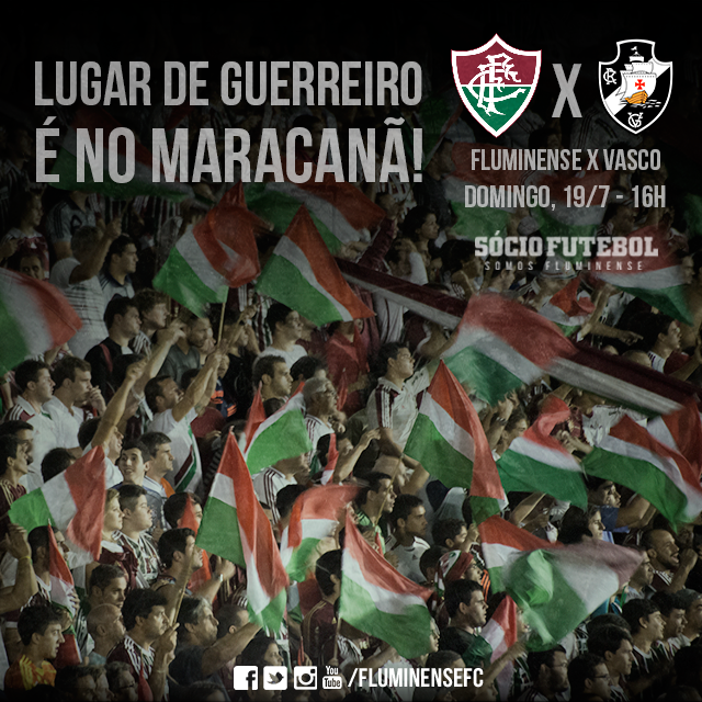 FluminenseFC's tweet photo. É hora de lotar o @Maracana 
Mais um clássico, rumo ao topo!
Garanta seu ingresso em http://t.co/baAe6ZZj61
#SomosFlu http://t.co/9dd5h94Vbn
