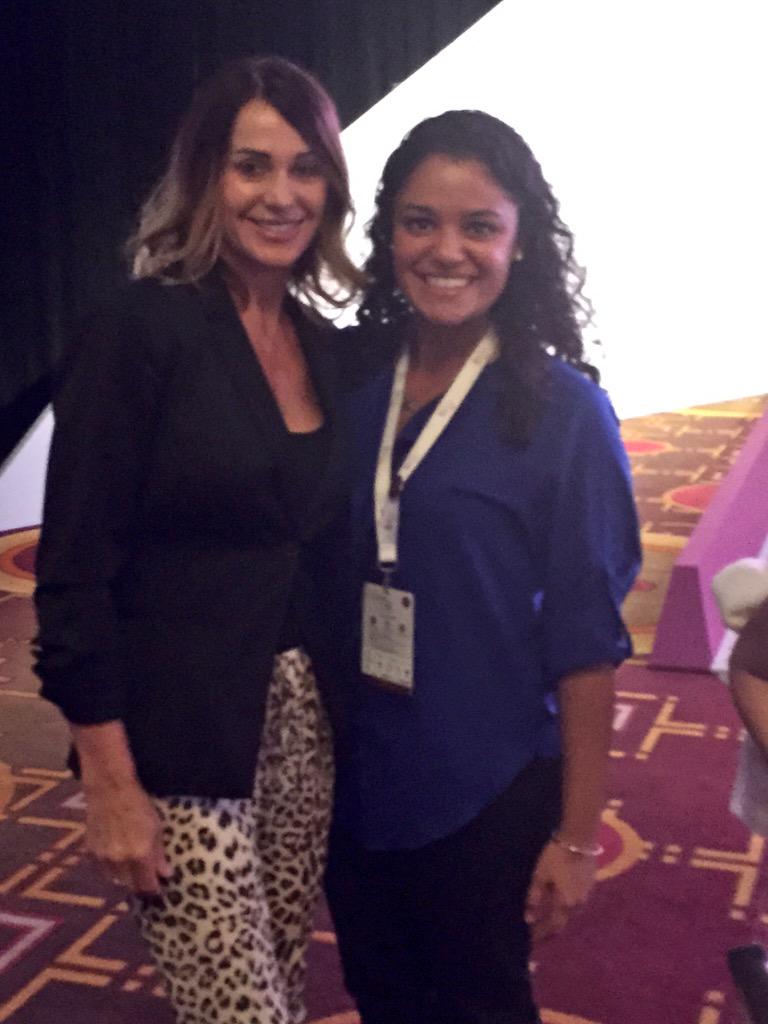ykboutzoukas's tweet photo. Met a gymnastics idol today, Nadia Comaneci, and talked about changing the world with sport. This is #DohaGOALS http://t.co/acOuZKQQmF