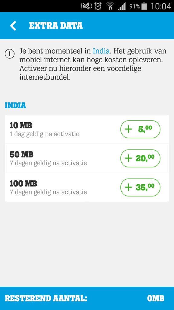 Maurische's tweet photo. @Tele2Webcare ik heb hier voor 200 IRP (+- €3) 1gb voor een maand. Bij tele-2 krijg ik daar niet eens 10mb voor. 😂 http://t.co/QvszbXlPNA
