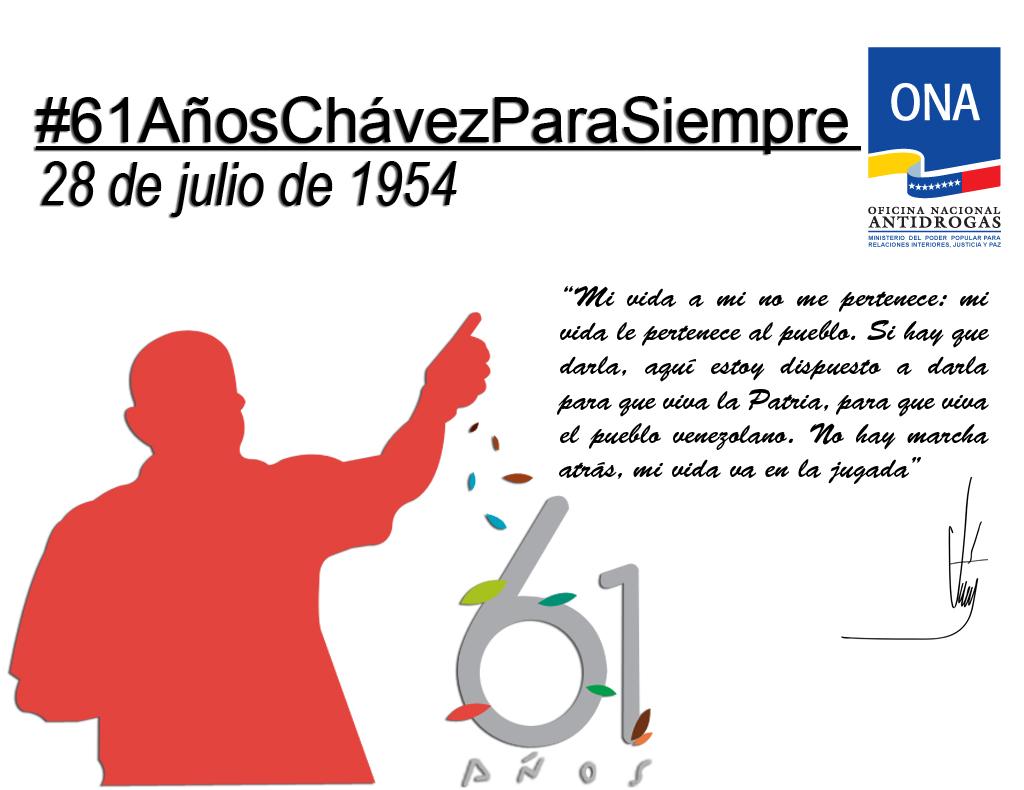 Hace 61 años nace en Sabaneta ciudad del estado Barinas el Comandante Supremo Hugo Rafael Chávez Frías