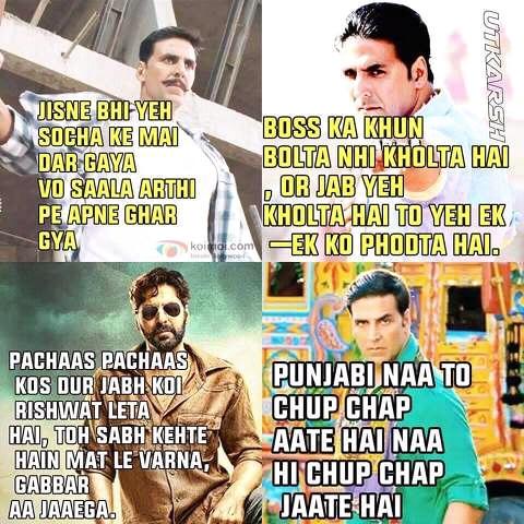 Bhushanadhau1's tweet photo. King Of Dilougue Delivery @akshaykumar @TheGabbarIsBack #Boss #RowdyRathore #K786 Stills At its Best !! luv U Sir http://t.co/93y7vp93mm