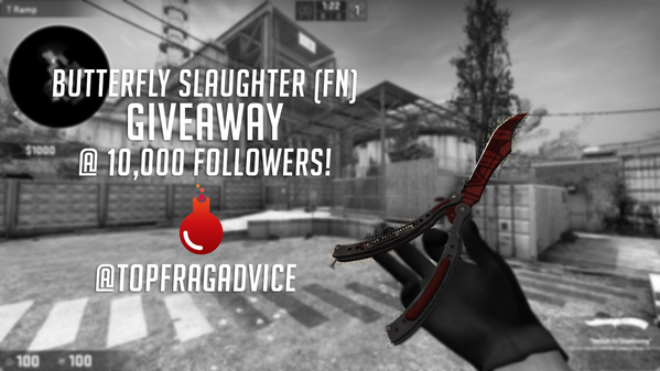 SkinXchange's tweet photo. *KNIFE GIVEAWAY* Follow + RT @TopFragAdvice ! Winner picked at 10k followers. #CSGO #CSGOLounge http://t.co/ru0b3OnaZy