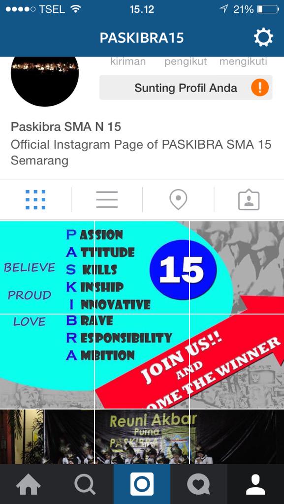 Go Follow @paskibra15 , Rasakan bedanya bersama kami. Dare You Join Us ? 👊