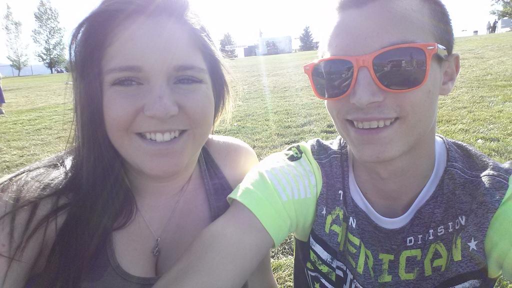 Toby Keith with my baby tonight was amazing!! Happy birthday my love!! 