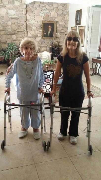 SmallScribe's tweet image. Norma and me -- twin hipsters