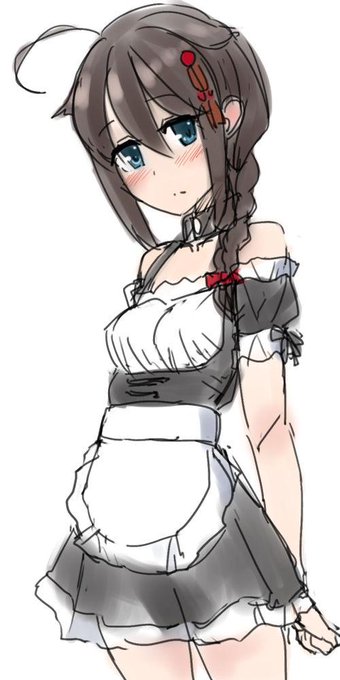 メイド時雨ちゃん落書き 