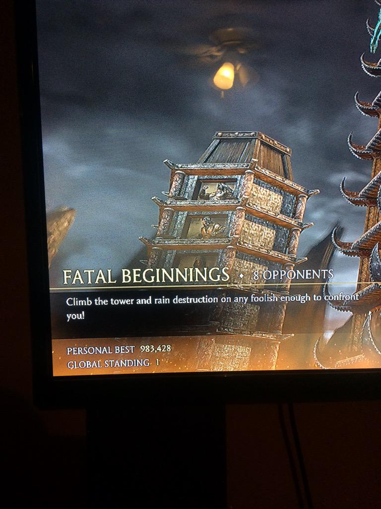 shaggythesk8er's tweet photo. @ddgisgd: @noobde @NetherRealm can I get a retweet first time ever being #1 on the ladder!! #mkx #challengetower #1 http://t.co/Fw1suTzTNK