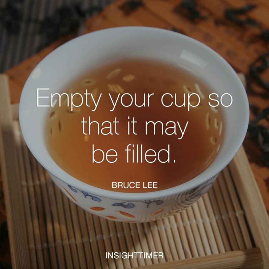 Empty Your Cup Bruce Lee