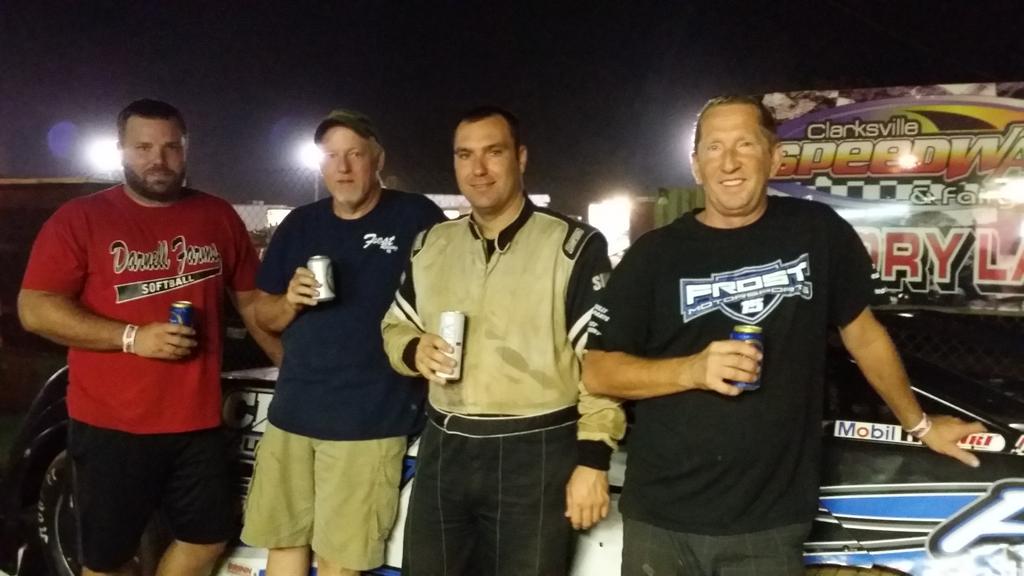 Frost15Racing's tweet photo. The sweet taste of victory lane, @Frost15Richard takes the checkers @clarksvillespd http://t.co/paf6z2JHy8